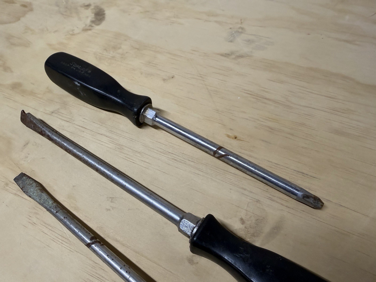 Vintage, Snap-On Tool Lot, USA, SSDM Screwdriver, SSDM Stubby Yellow Black