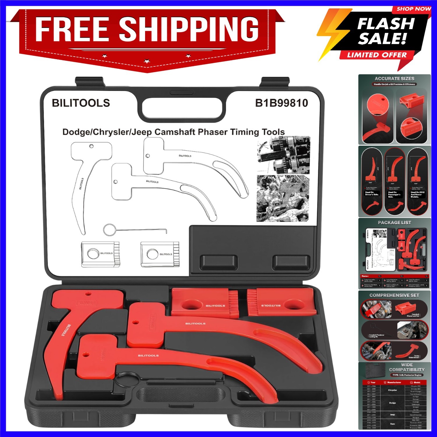 3.6 Pentastar Timing Tool Kit-Cam Phaser Locking Tool Kit for 3.6L VVT Engine…