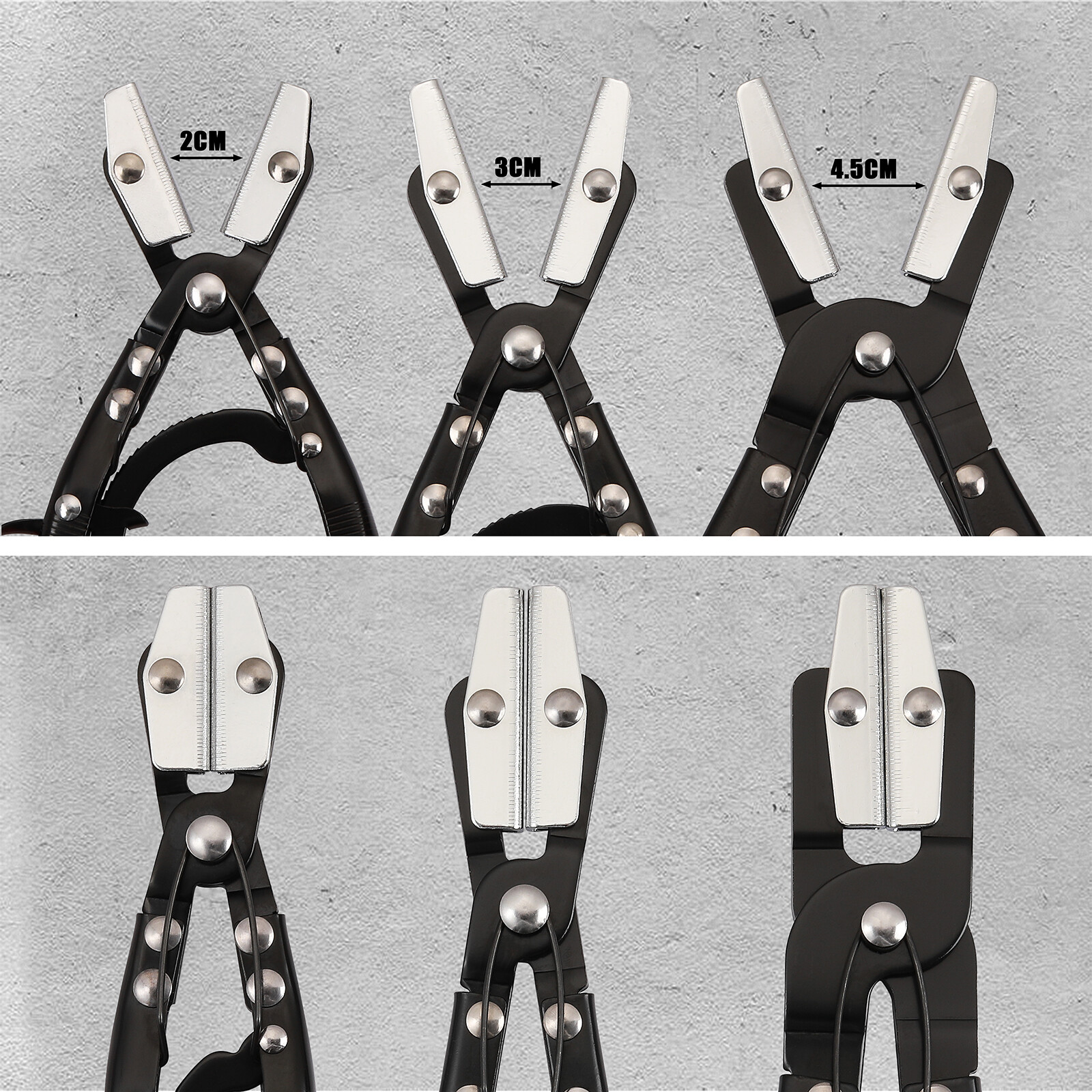3PC Hose Pincher Pliers Set Locking Ratcheting Pliers for Automotive Radiator