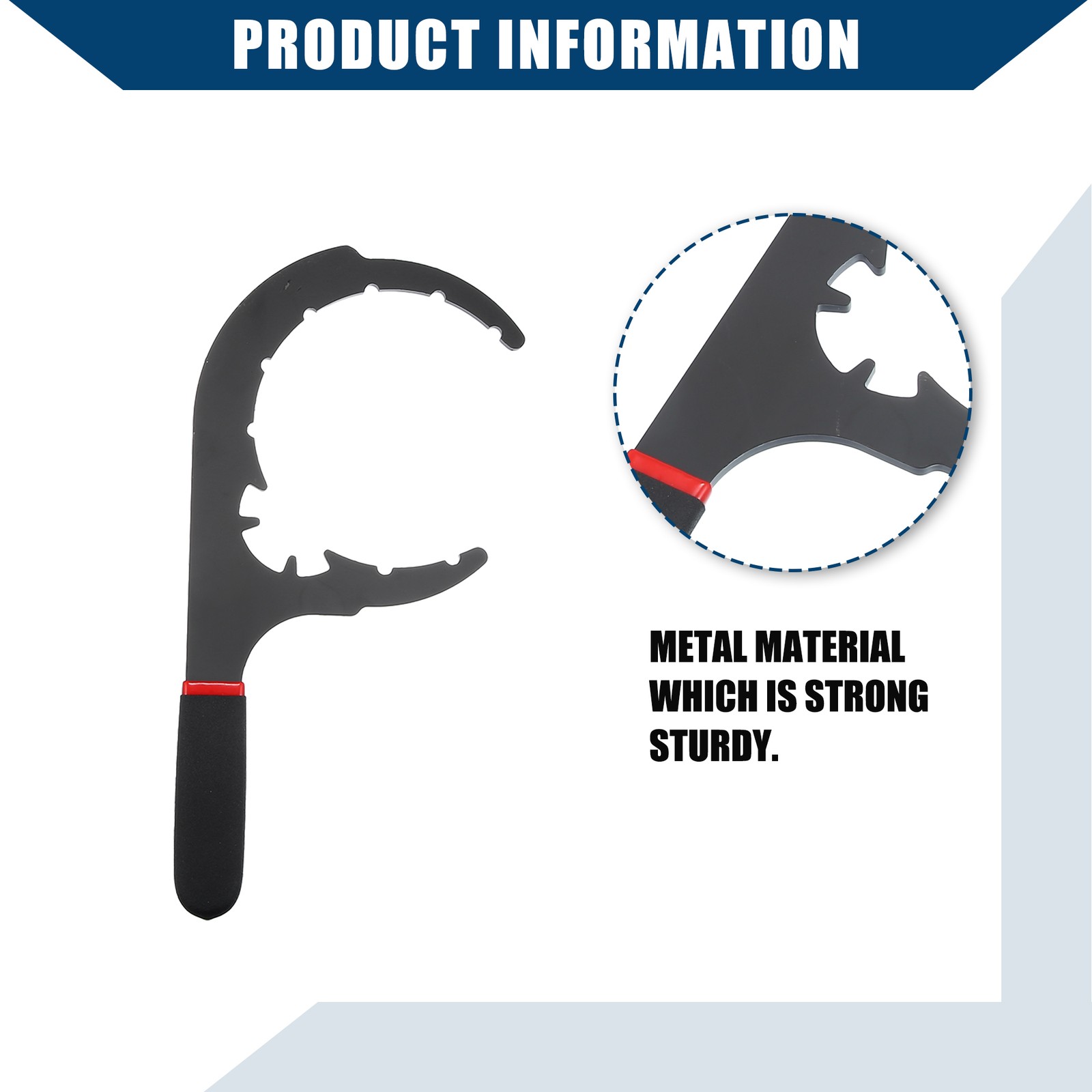 Universal 5″ Diesel Fuel Filter Wrench Oil Filter Removal Tool Metal Pack of 1