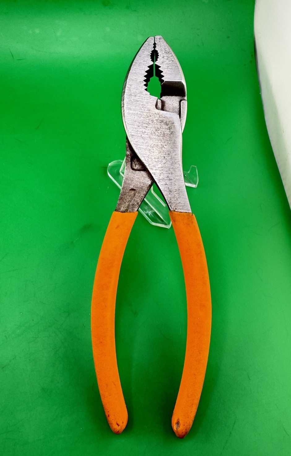 Craftsman 45378 Slip Joint Pliers ORANGE Soft Grip Handles Made In USA! 6 3/4in.