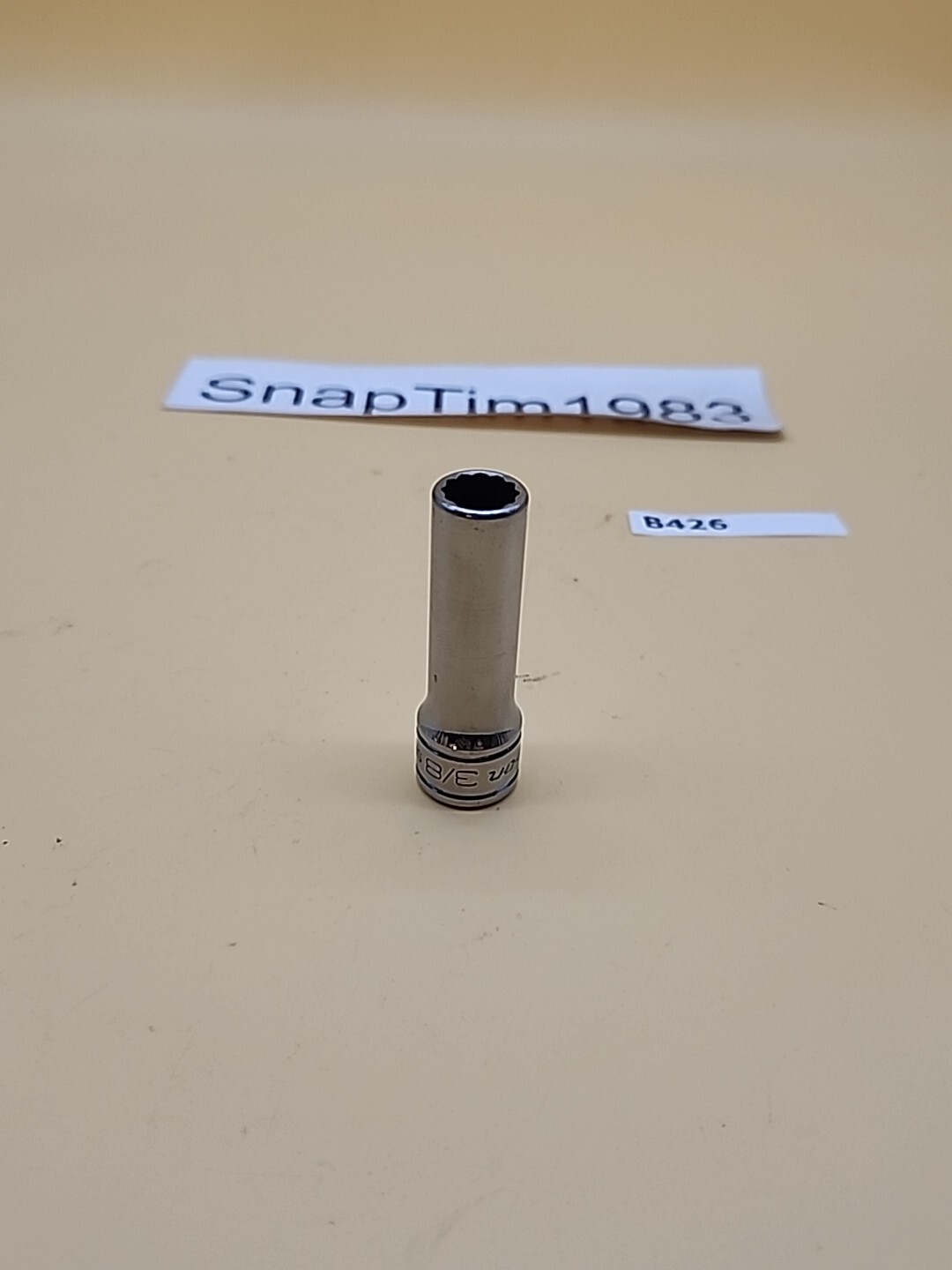 Snap-On Tools SF-121 3/8″ Chrome Deep Socket 3/8″ Drive 12 Pt USA