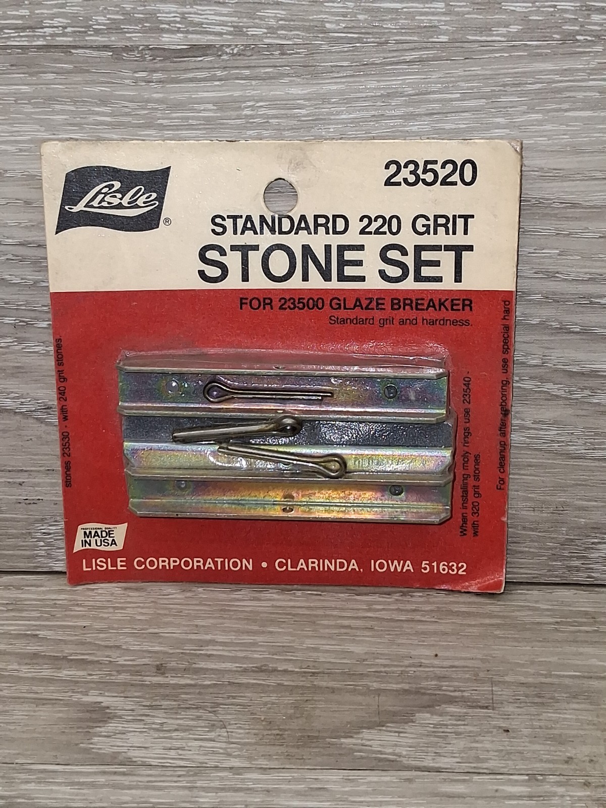 Lisle 23530 Hard 240 Grit Stone Set For Clean-up After Boring Fits 23500 Hone