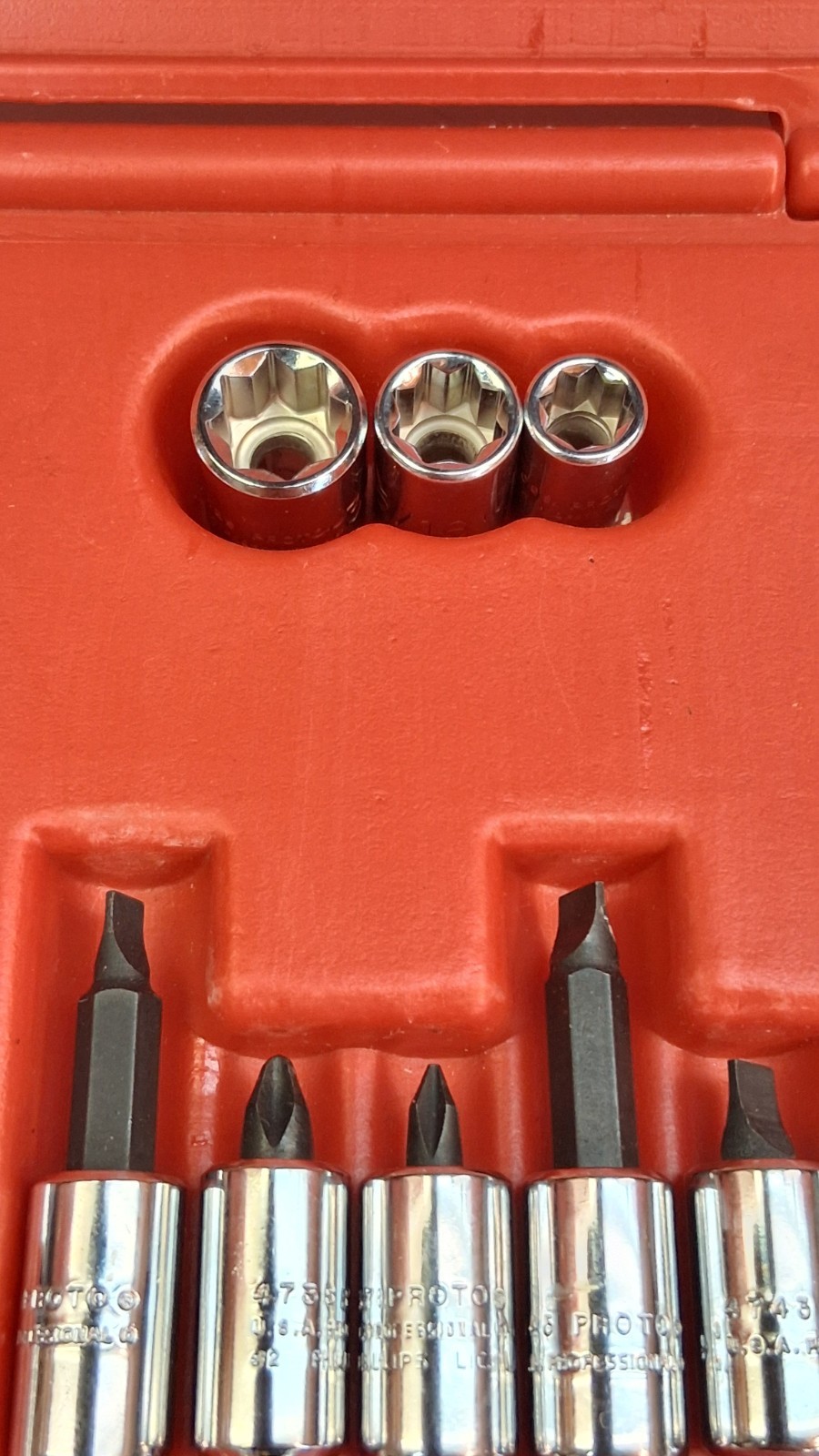 STANLEY PROTO «PROFESSIONAL» J47120 SAE 37-PIECE 1/4″ DRIVE SOCKET SET *USA*