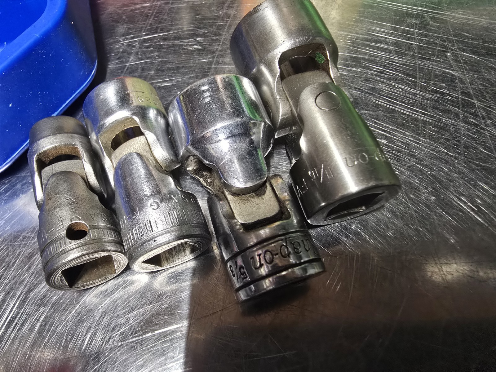 Snap On Tools 3/8 Drive 12 Point SAE Swivels. Excellent Condition. Not A Set