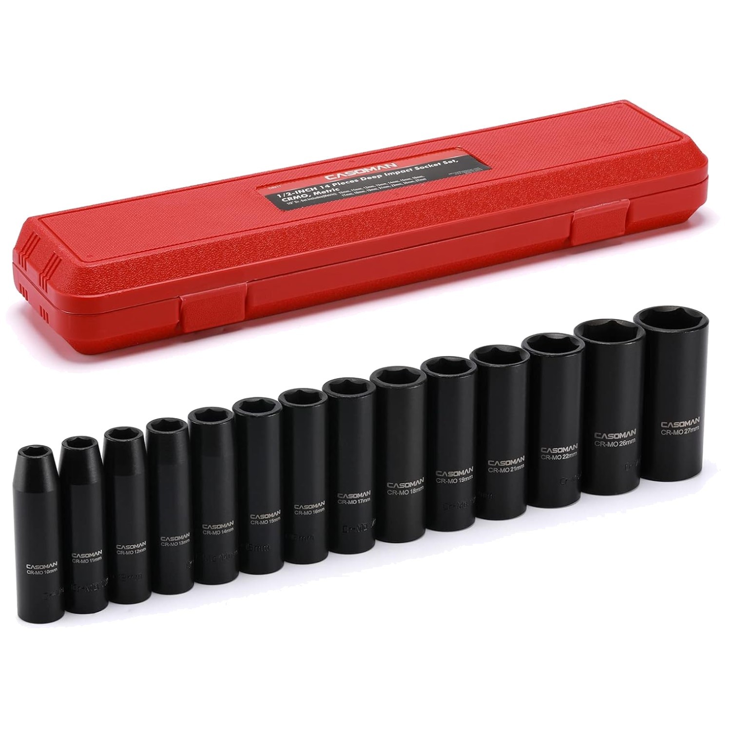 14-Piece Metric Impact Socket Set in Storage Case