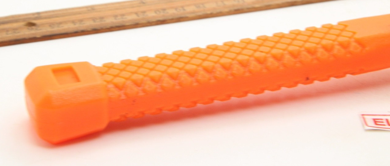 Hyper Tough 1 lb. Dead Blow Uni-Cast Hammer Orange Textured Grip