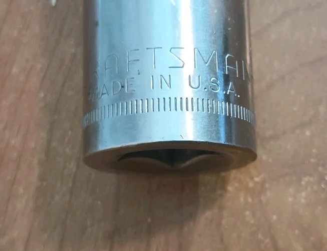 Craftsman 21mm Deep Socket 1/2″ Drive 12 Point G Series 44447 Made in USA