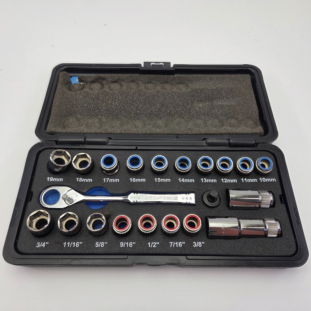 Armstrong Eliminator Pass Through Socket Set Standard and Metric