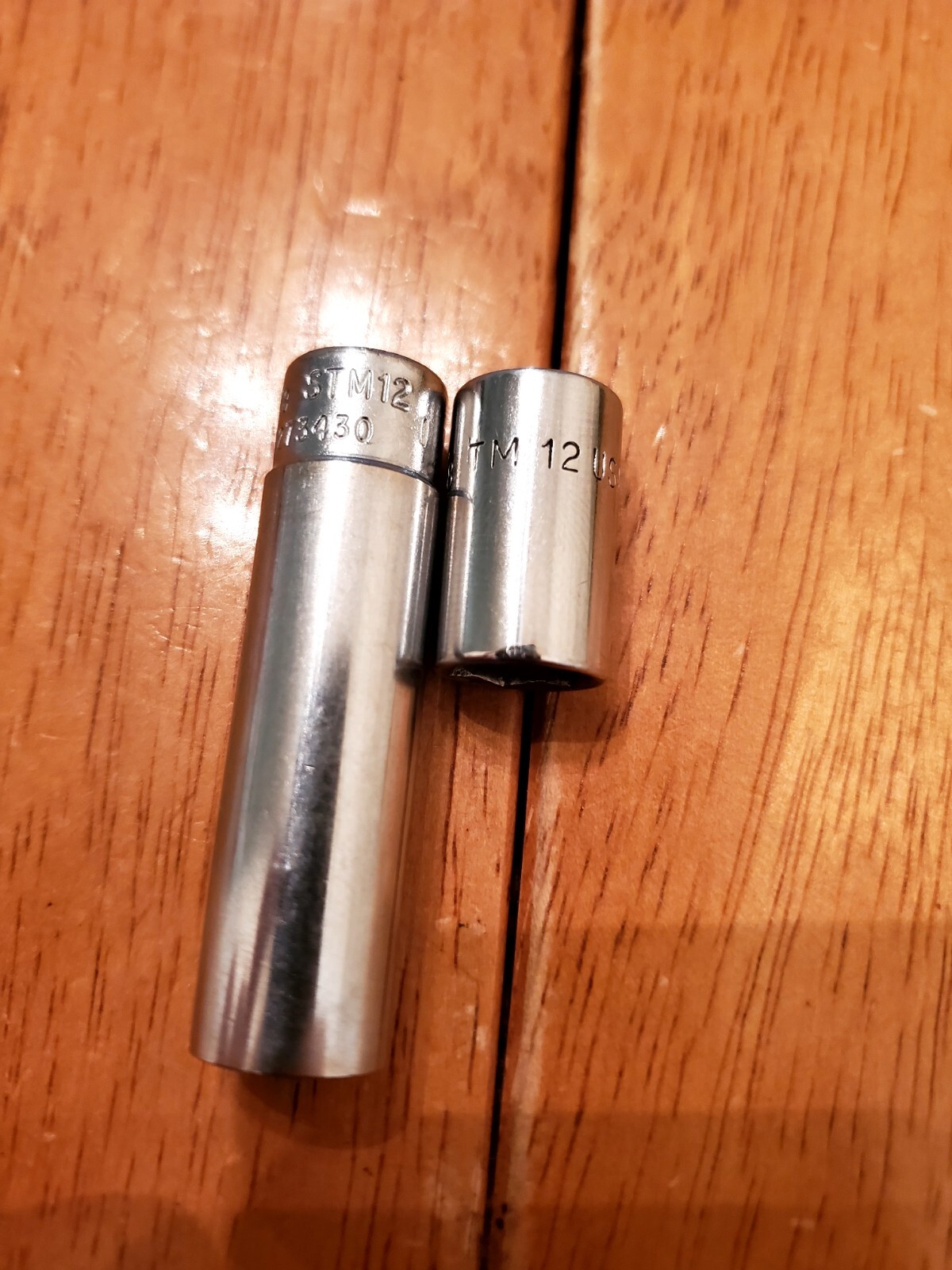 Snap On 1/4 Drive 3/8 6PT Shallow Deep Sockets Lot Of 2