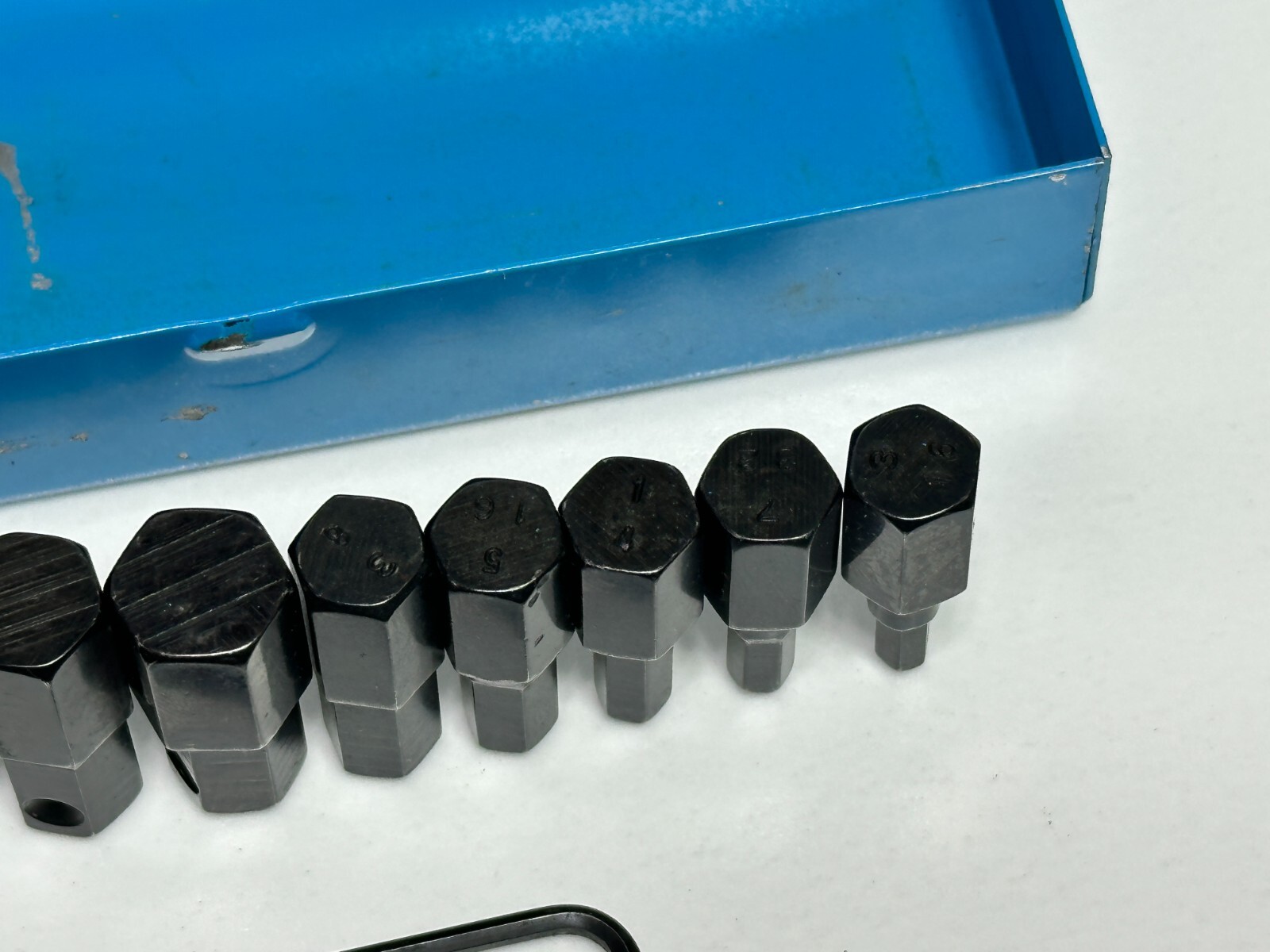 Cornwell Tools USA SKA-211S 3/8” Drive 11pc SAE Hex Bit Set in Blue Metal Case
