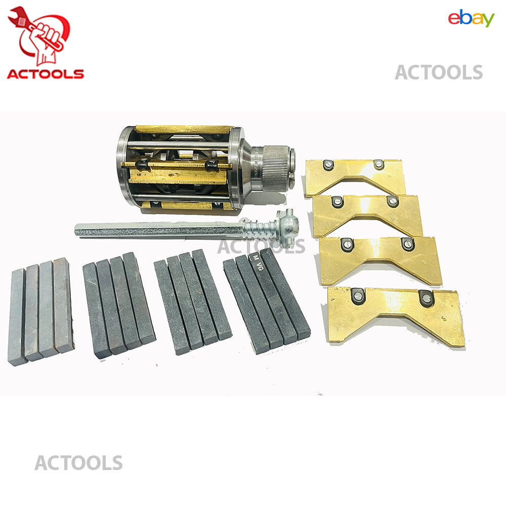 Cylinder Engine Hone Kit 3 1/2″ To 6 1/2″ Honing Machine + 4 Set Of Stones USA