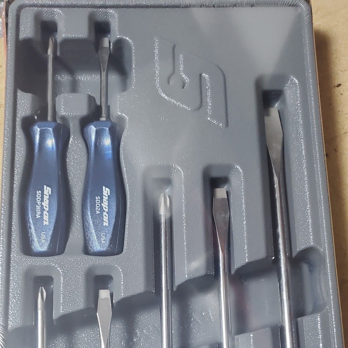 Snap-on 7-piece screwdriver set SDDX70AMB NEW Metallic blue