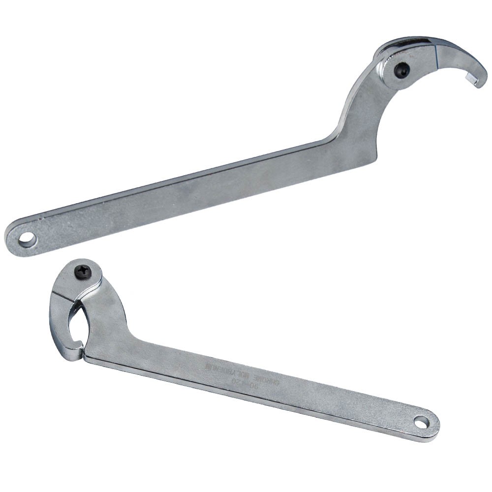 8Pcs Adjustable Hook Spanner Set for Slotted Retaining Rings 35-120mm