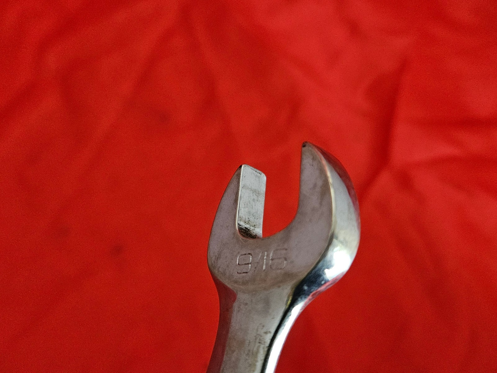 Snap-on OEX180 9/16″ 12 Point Short Combination Wrench Open Box End USA SAE M1