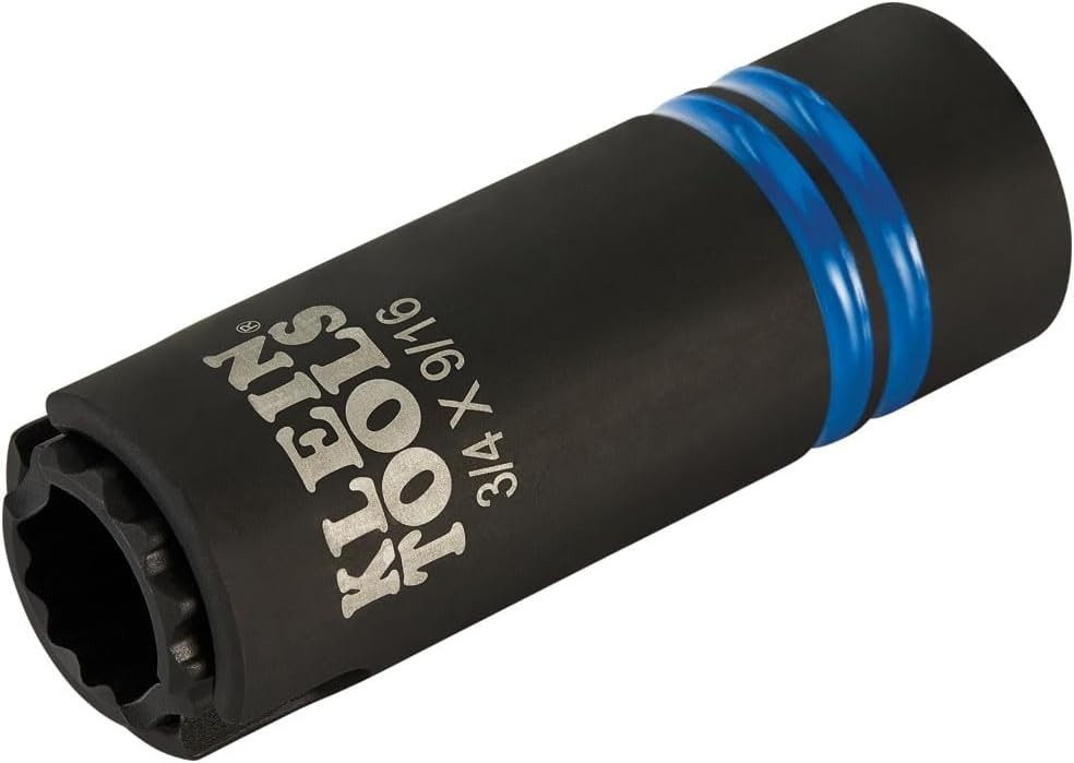 High-Torque 3-in-1 Slotted Impact Socket – 12-Point & Quick Adjustment Feature