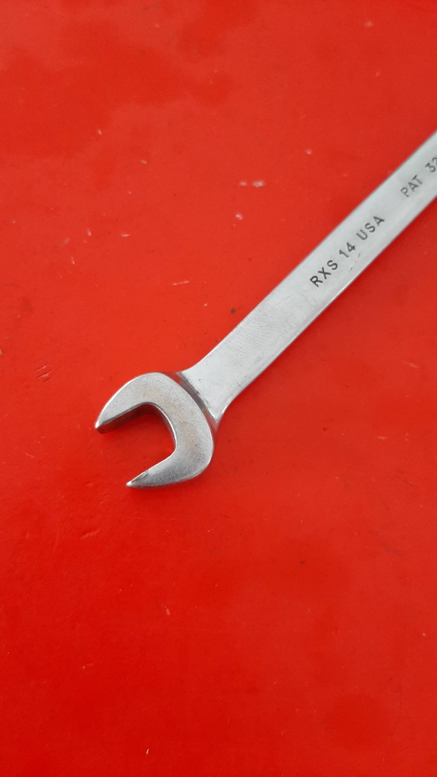 Snap-on Tools RXS14 7/16″ Flare Nut Line Combination Wrench 6pt Point Engraved