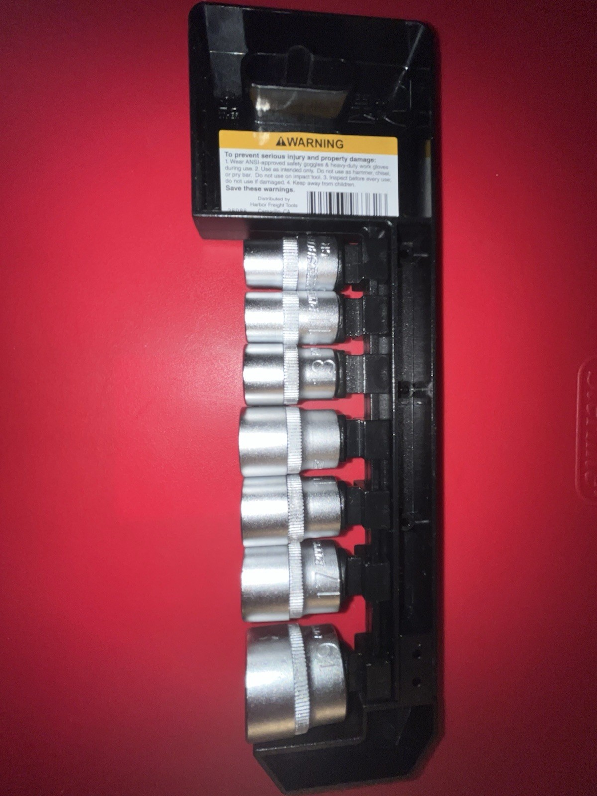Pittsburgh Pro 3/8″ drive. 7pc spline socket Set 12 point 6 point & square faste