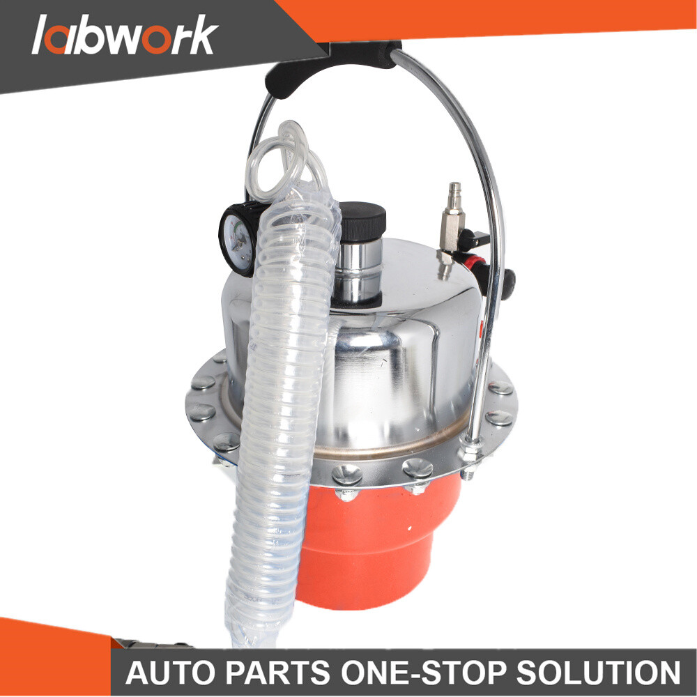 Labwork Portable Pneumatic Air Pressure Kit Brake & Clutch Bleeder Valve System
