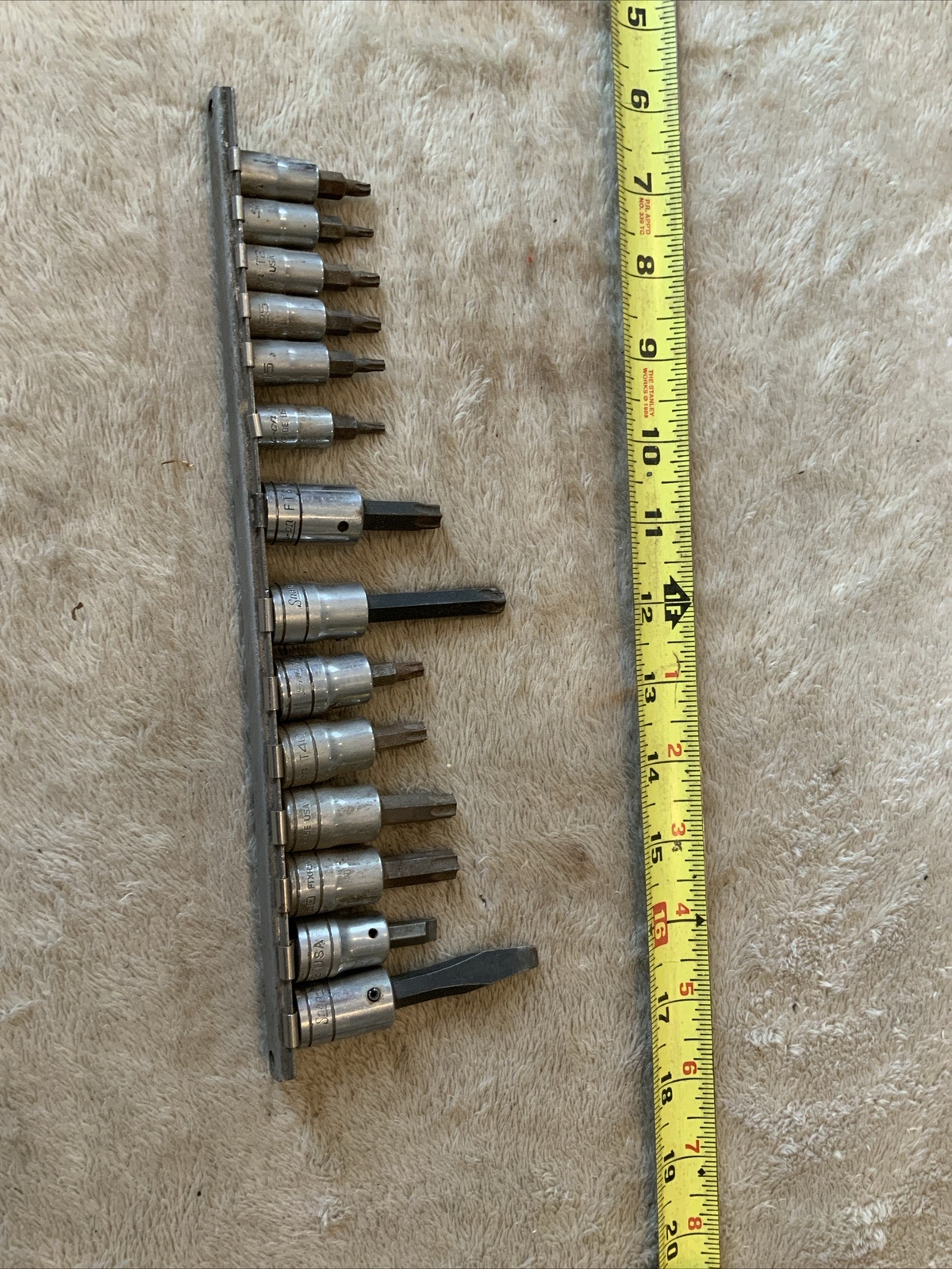 Snap On Mixed Torx And Other Sockets, See Pics…some Surface Rust…