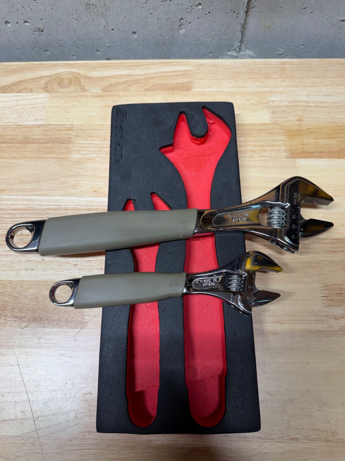 snap on adjustable wrenches dark titanium