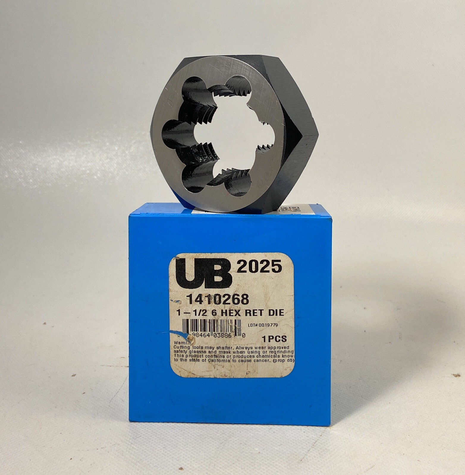 ☀️1-1/2-6 NC Hexagon Threading Die Hex Rethread, Union Butterfield, Made In USA