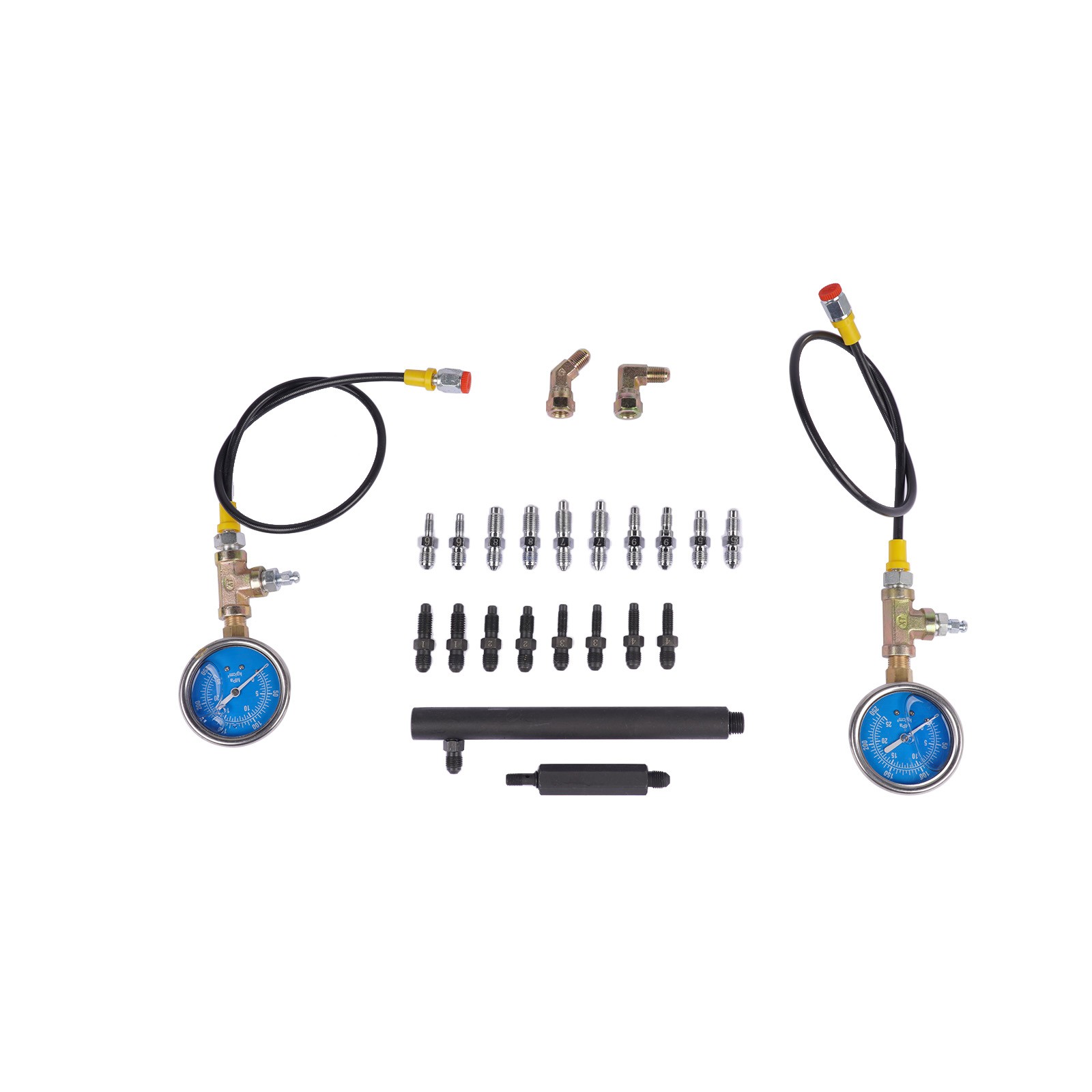 Brake Pressure Gauge Brake System Pressure Tester Tool (0-3500PSI) for Car Truck