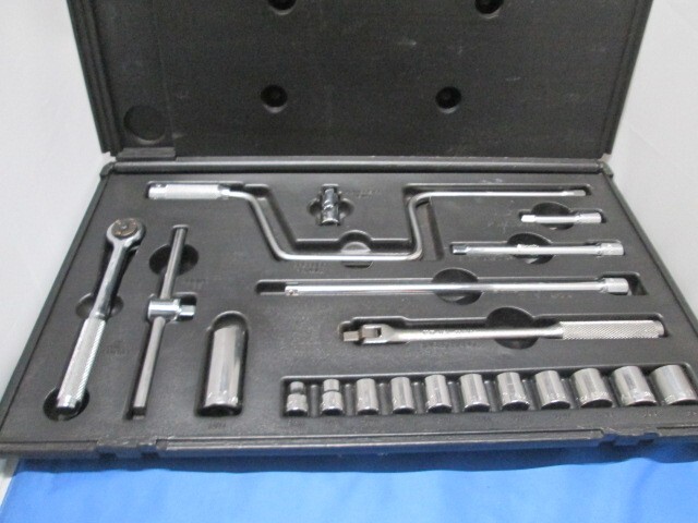 K-D Tools 3/8″ Drive 20 Piece Ratchet & 9mm-19mm Socket Set In Case NOS ~ J2