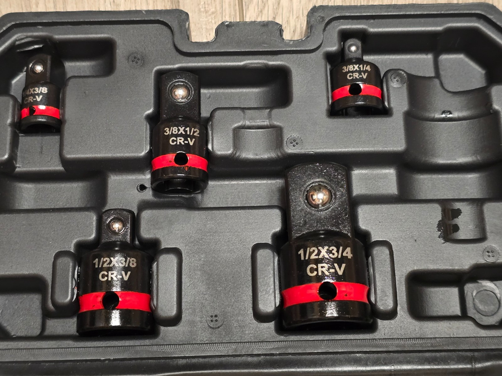 Master Impact Adapter, Reducer & Universal Joint Set 1/4″, 3/8″ and 1/2″ w/ Case