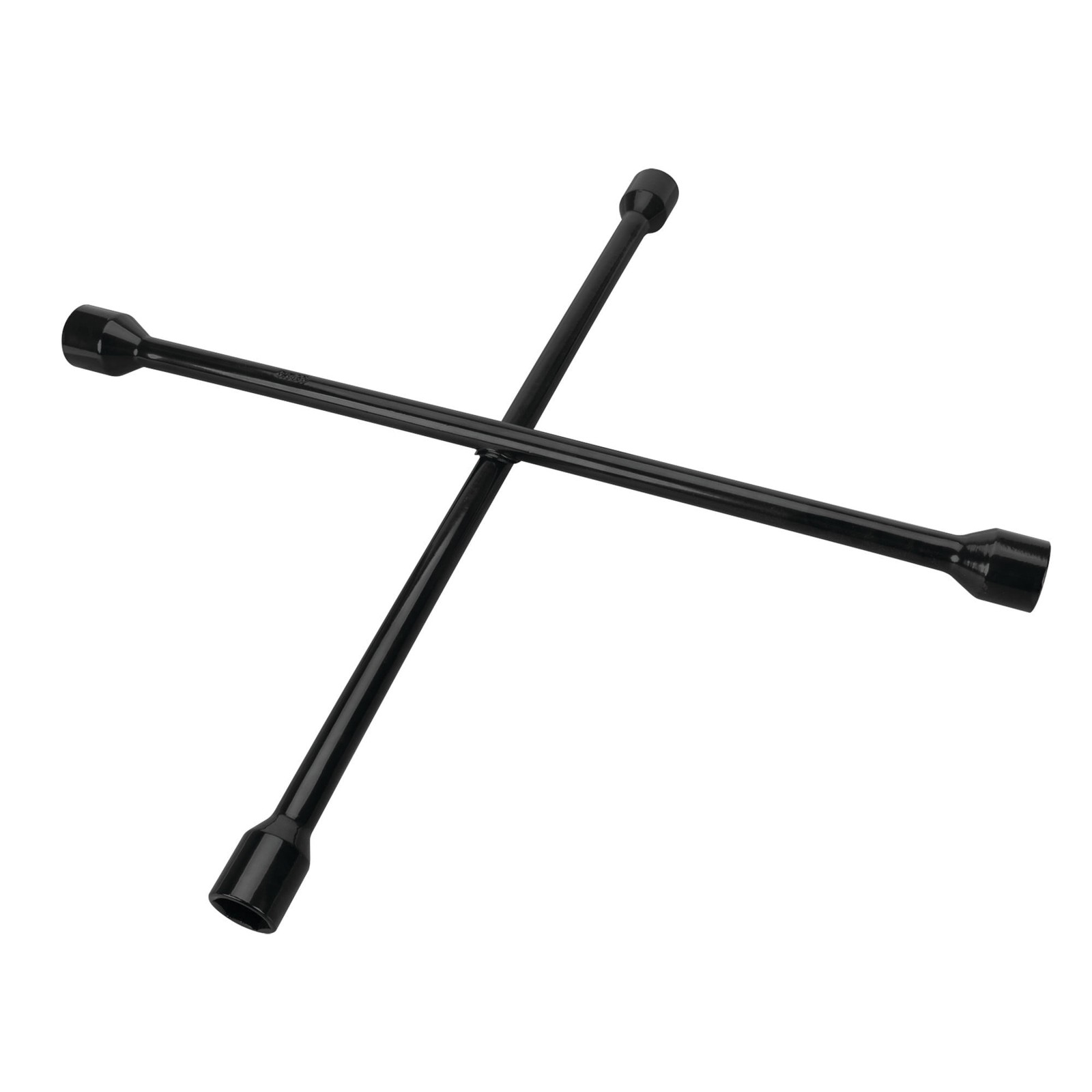 22 in 4-Way Lug Wrench Fits 7/8 15/16 1 1/16 in Steel Star Design Black