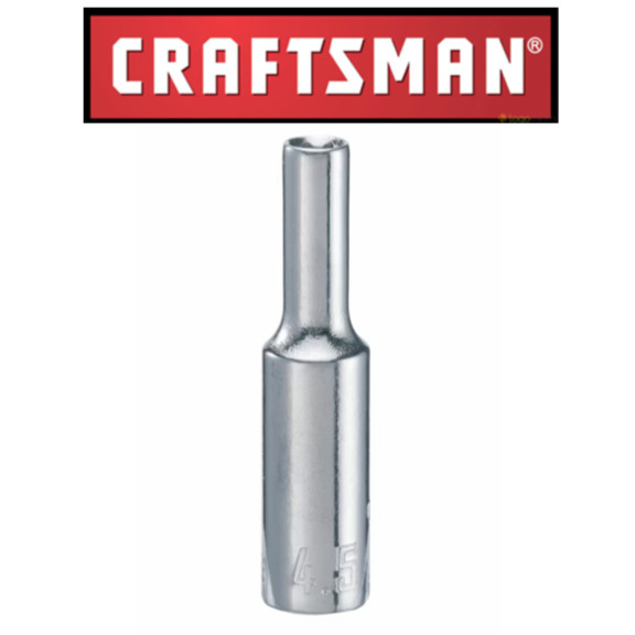 New Craftsman 4.5MM, 5.5MM, 5/32 In. 6 Point 1/4″ Drive 3pc Deep Socket Set CMMT