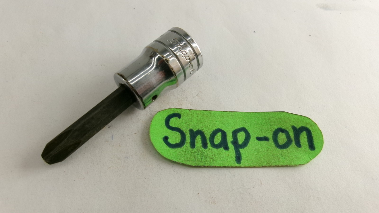 Snap-on tools USA 3/8″ drive 1/4″ #3 Philips Bit Socket FP32A Nice!