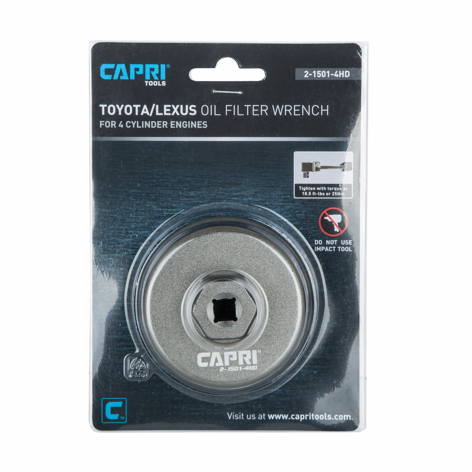 Capri Tools Forged Oil Filter Wrench, for Toyota/Lexus with 1.8L 4-C Engine