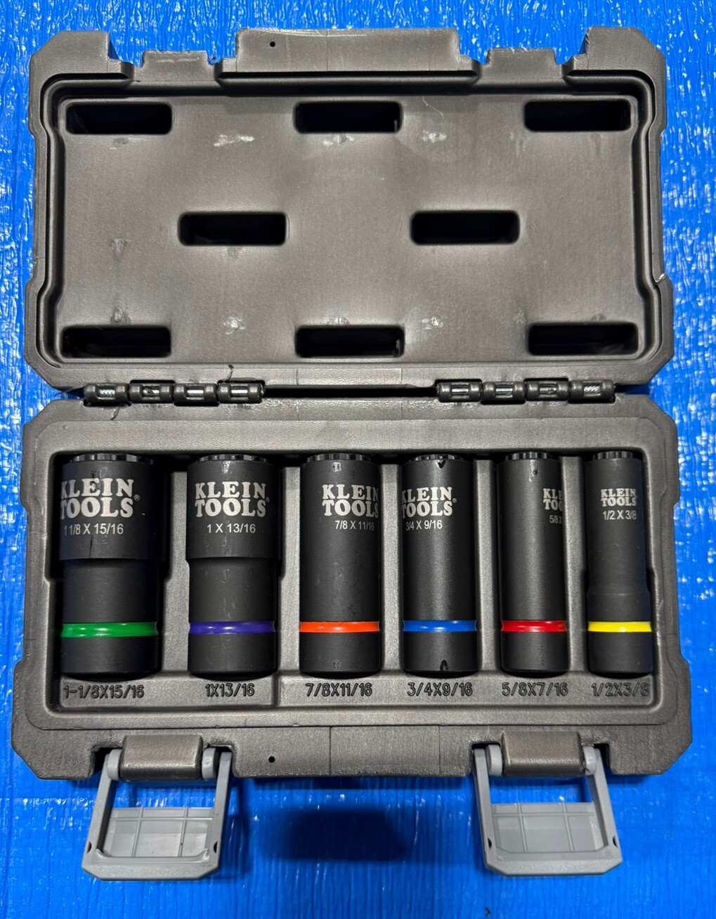 Klein Tools 6pc 1/2” Drive 2-In-1 Impact Socket Set SAE 3/8” – 1-1/8” 66010 NEW