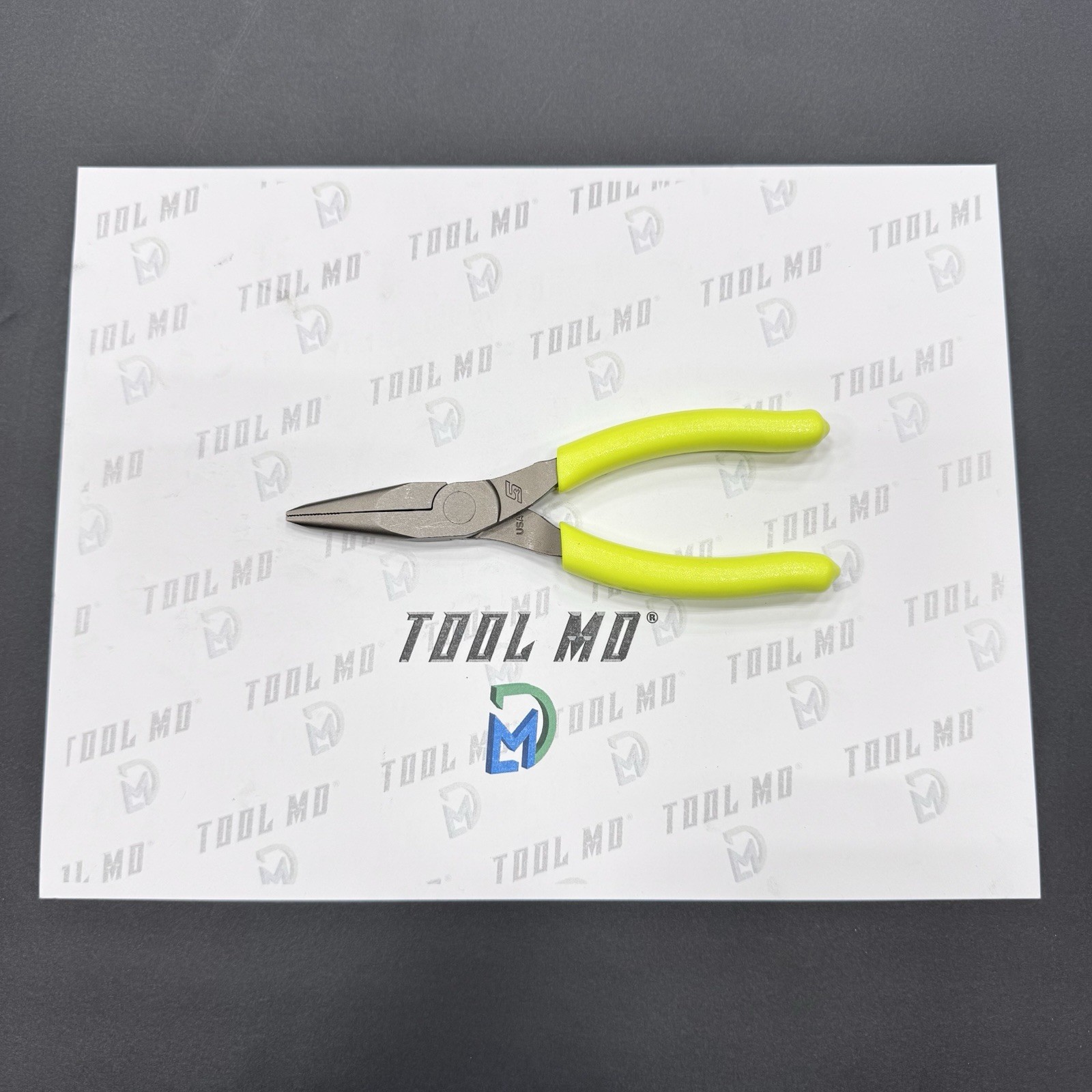 Snap-on Tools USA NEW HI VIZ YELLOW 6″ Talon Grip Needle Nose Pliers 95ACFHV
