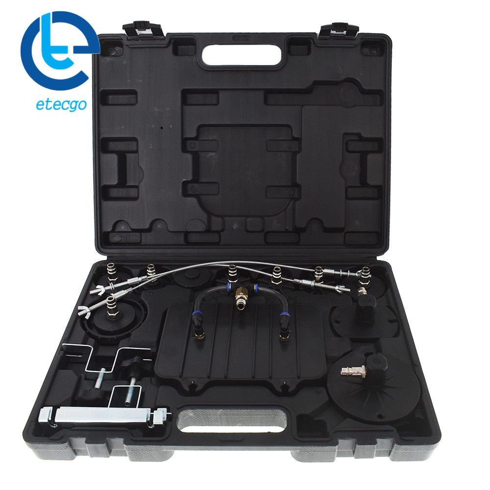 Portable Pneumatic Air Pressure Kit Brake + Clutch Bleeder Valve System Tool