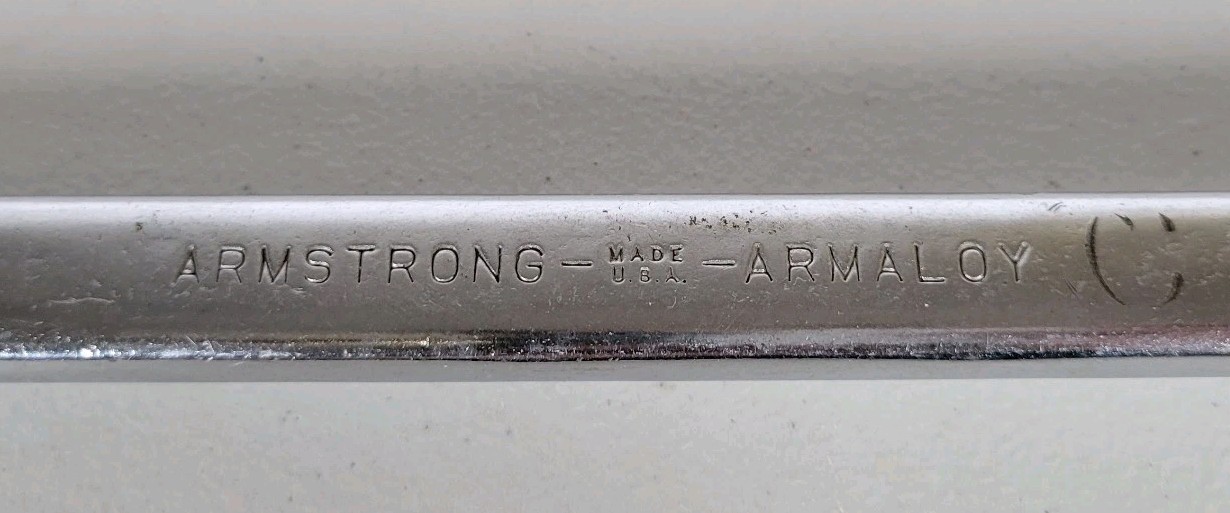 Armstrong Armaloy 18″ Double End Box Wrench 1 1/8” X 1 5/16” 7037-A 12 Point VTG