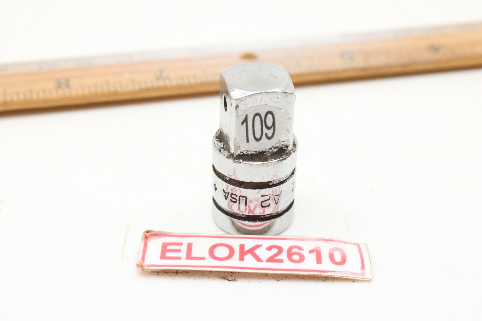 Snap-on A2A 3/8″ Drive Female to 1/2″ Drive Chrome Male Reducer/Adapter USA
