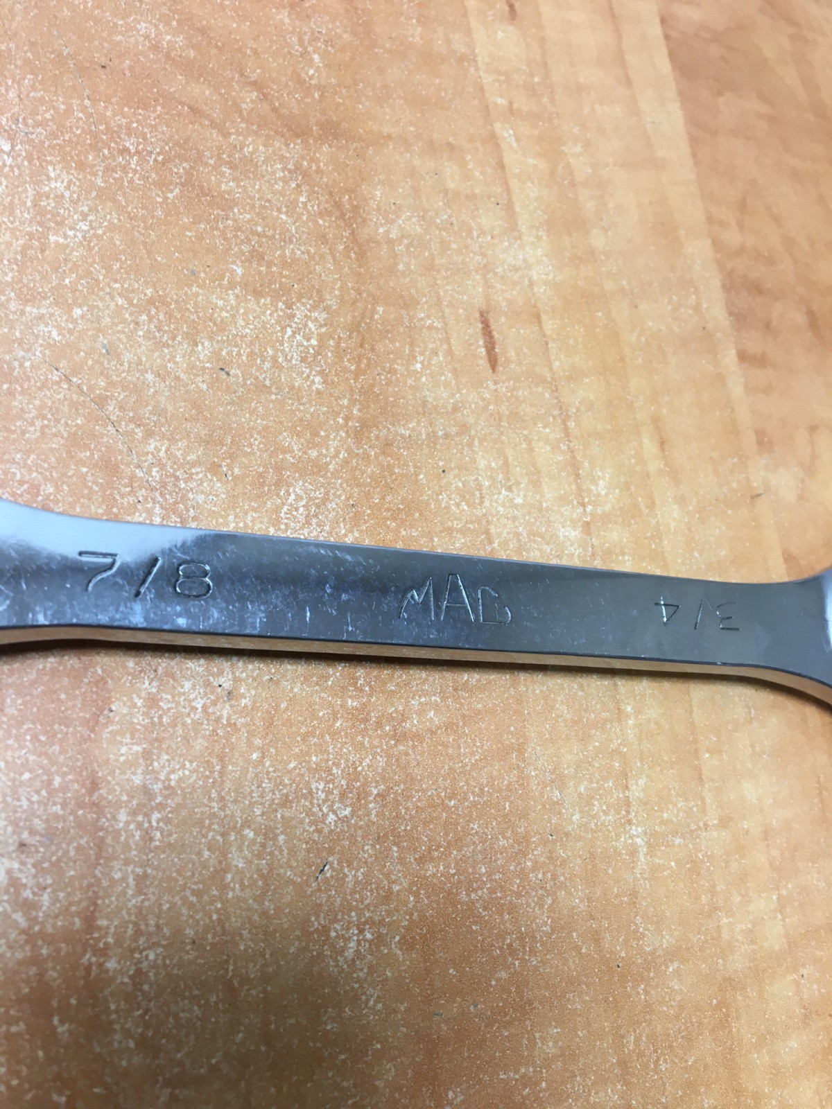 Mac Tools 3/4″-7/8″ 6PT SAE Chrome Flare Nut End Wrench OHB2428