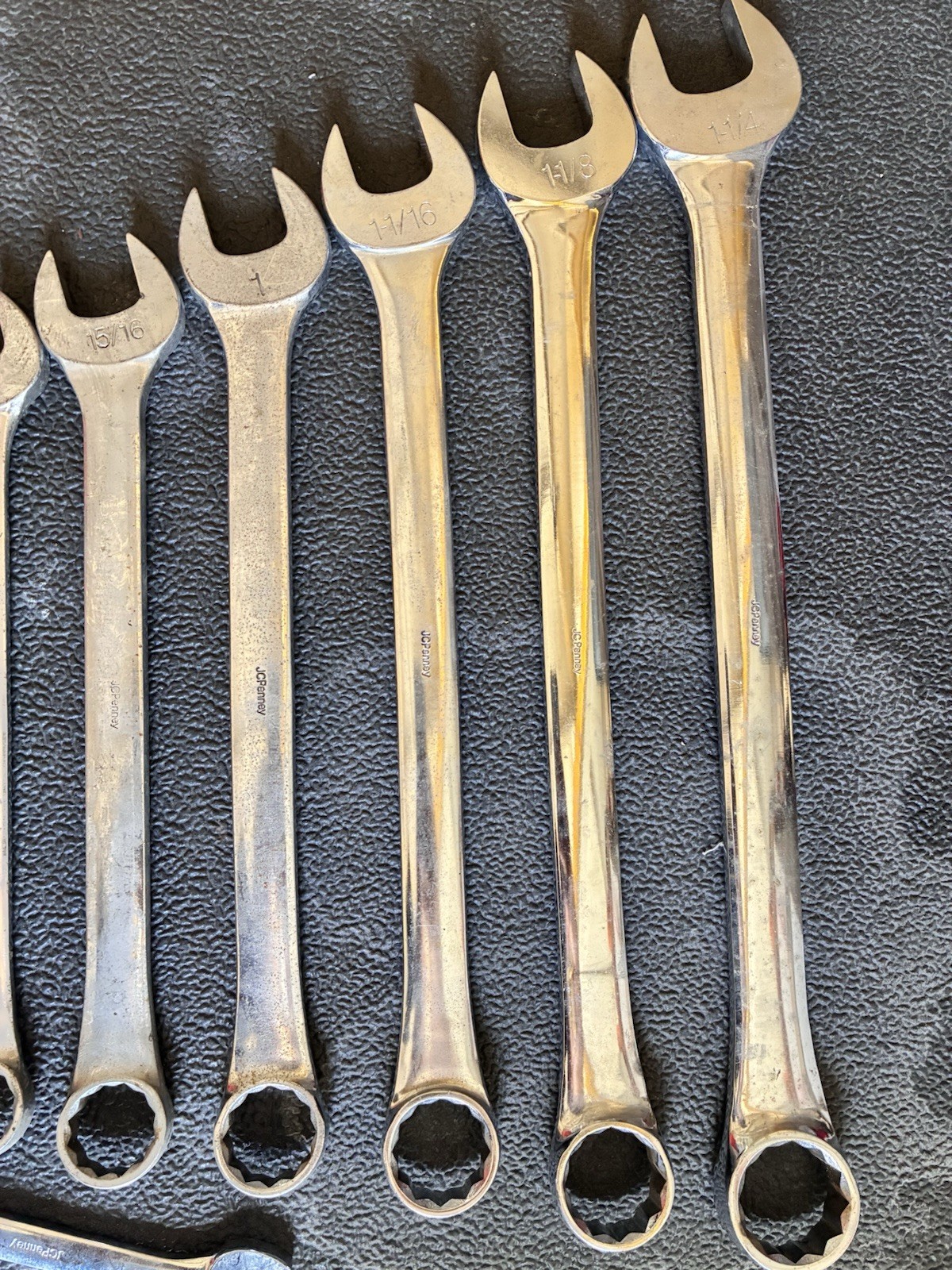 Vintage JC Penney 13-PcSAE Combination Wrench Set USA 3/8”-1-1/4” 12point (2) 6p
