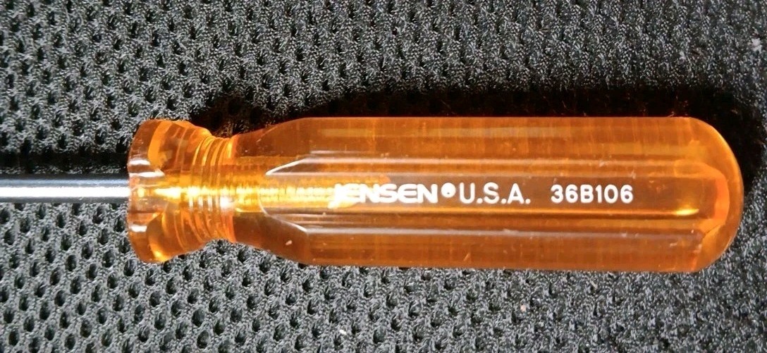 Jensen Tools Phillips Screwdrvier Orange Handle 13 1/2 inches 36B106 USA