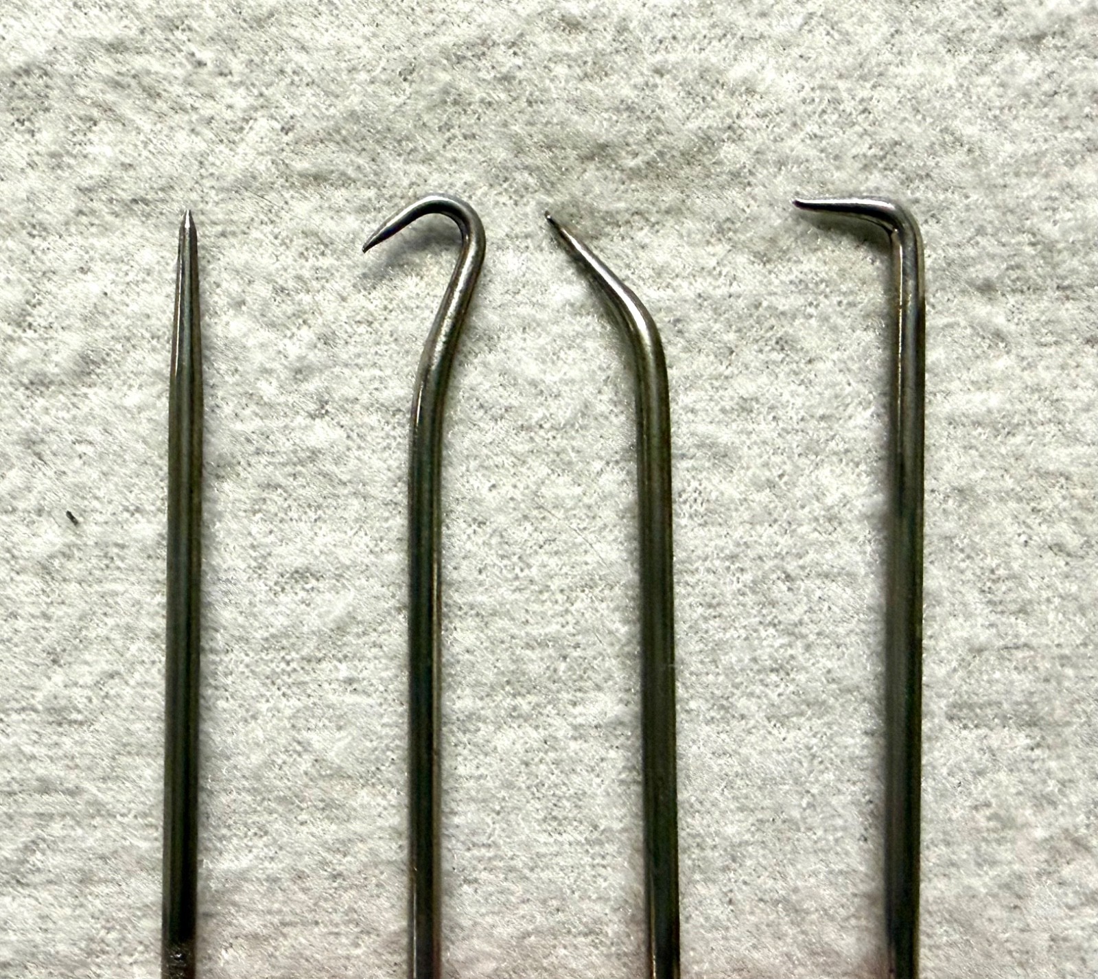 Snap-on Mini Pick Set Short SGASA204CR Long SGLASA204CR 8pc Hook O-Ring Tools