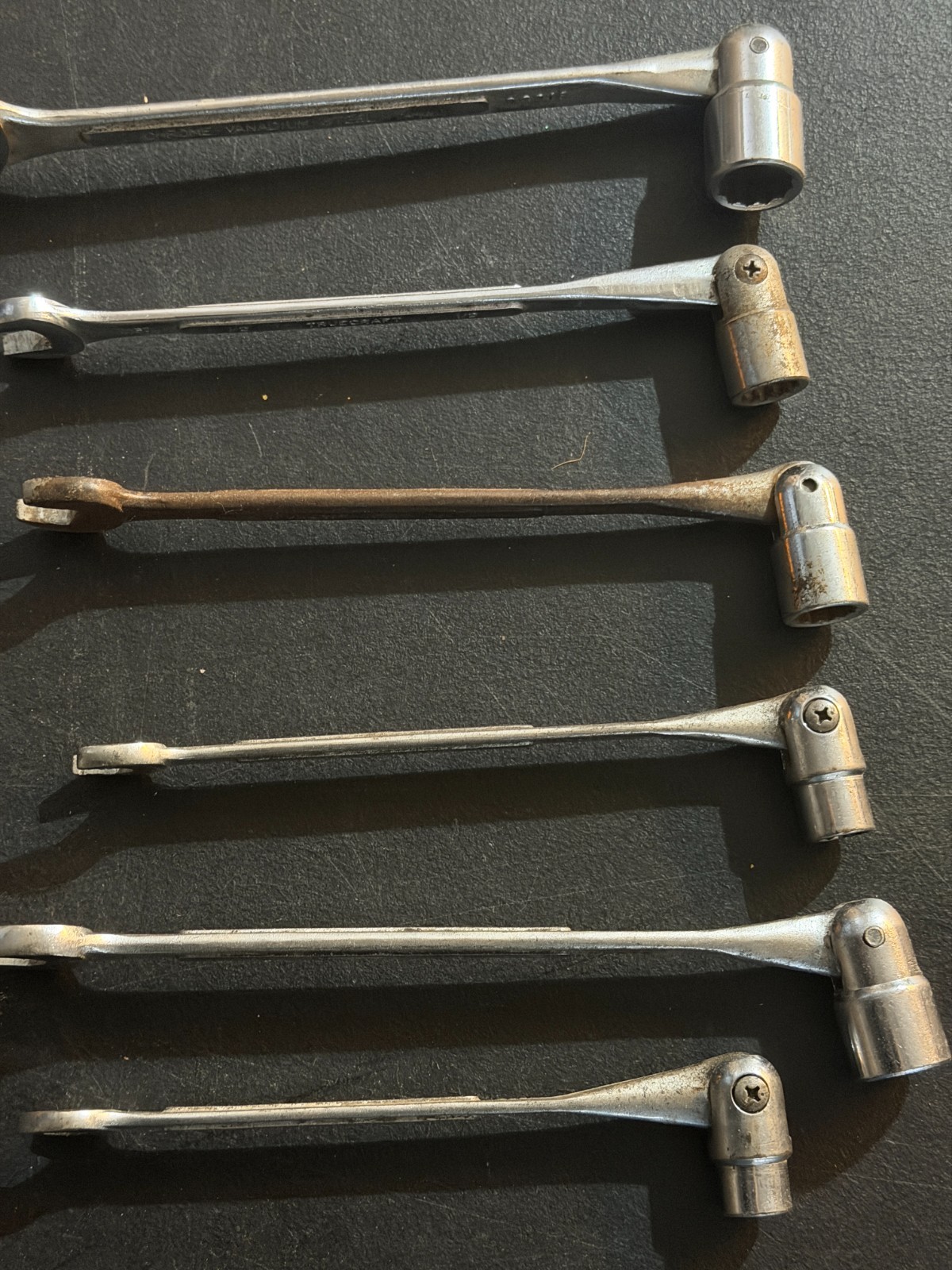 5 Master Craft Flex Head Combination Wrench 12 Point & 1 Truecraft (SN 76)