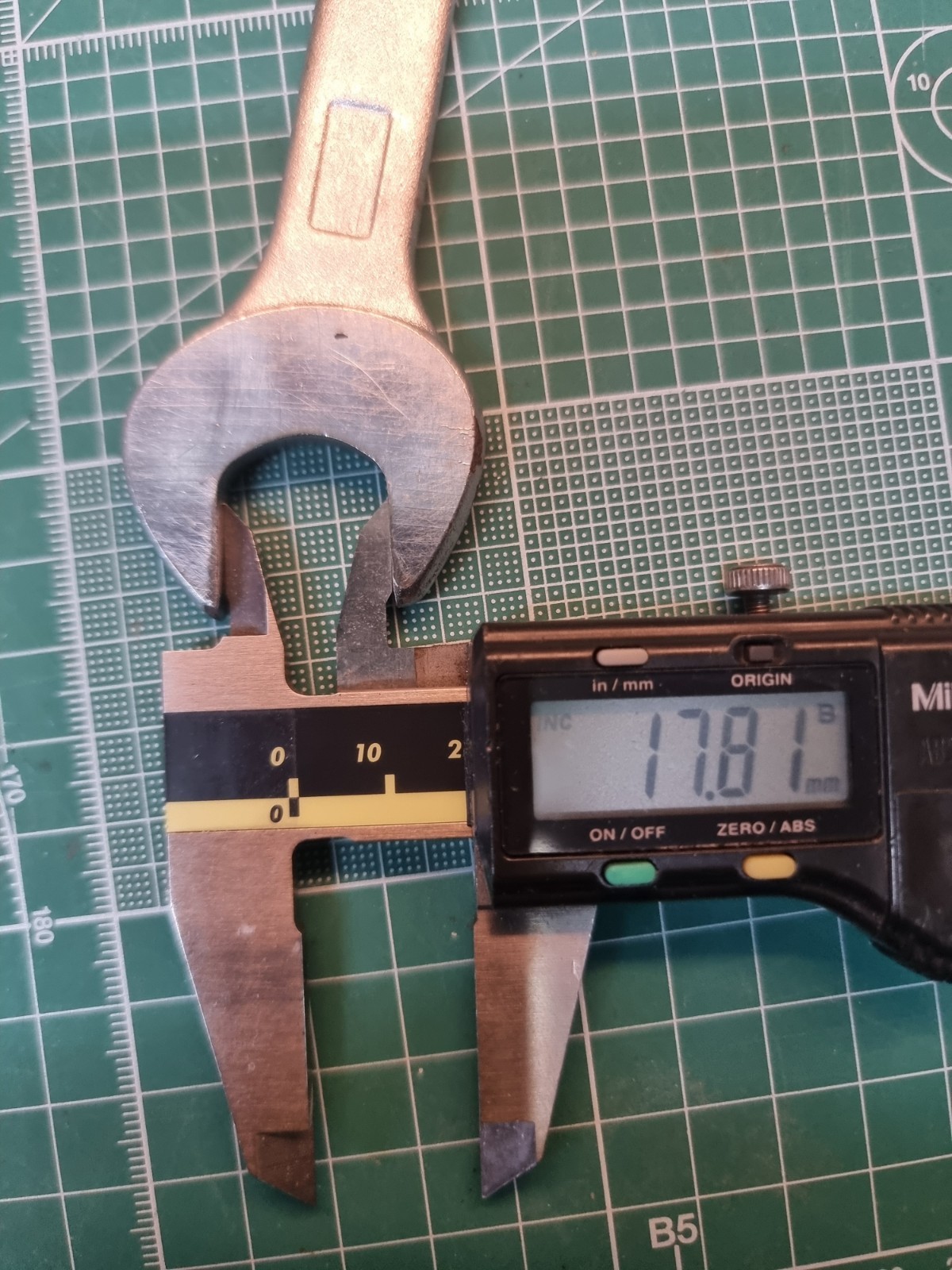 Matador No 100 11/16AF x 5/8AF Spanner. Made in Germany