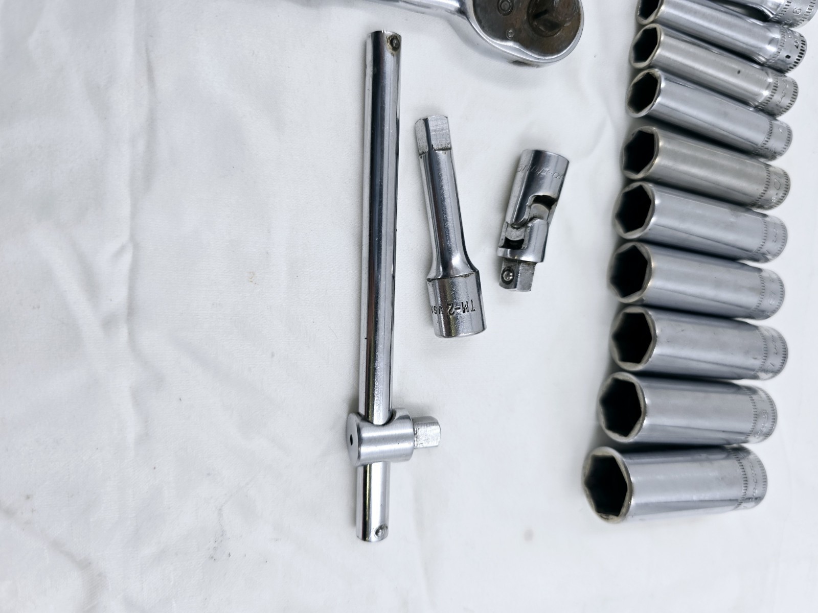 Snap-on STMM 5 – 15mm 1/4» Drive 12Piece 6 Point Metric Socket Set USA