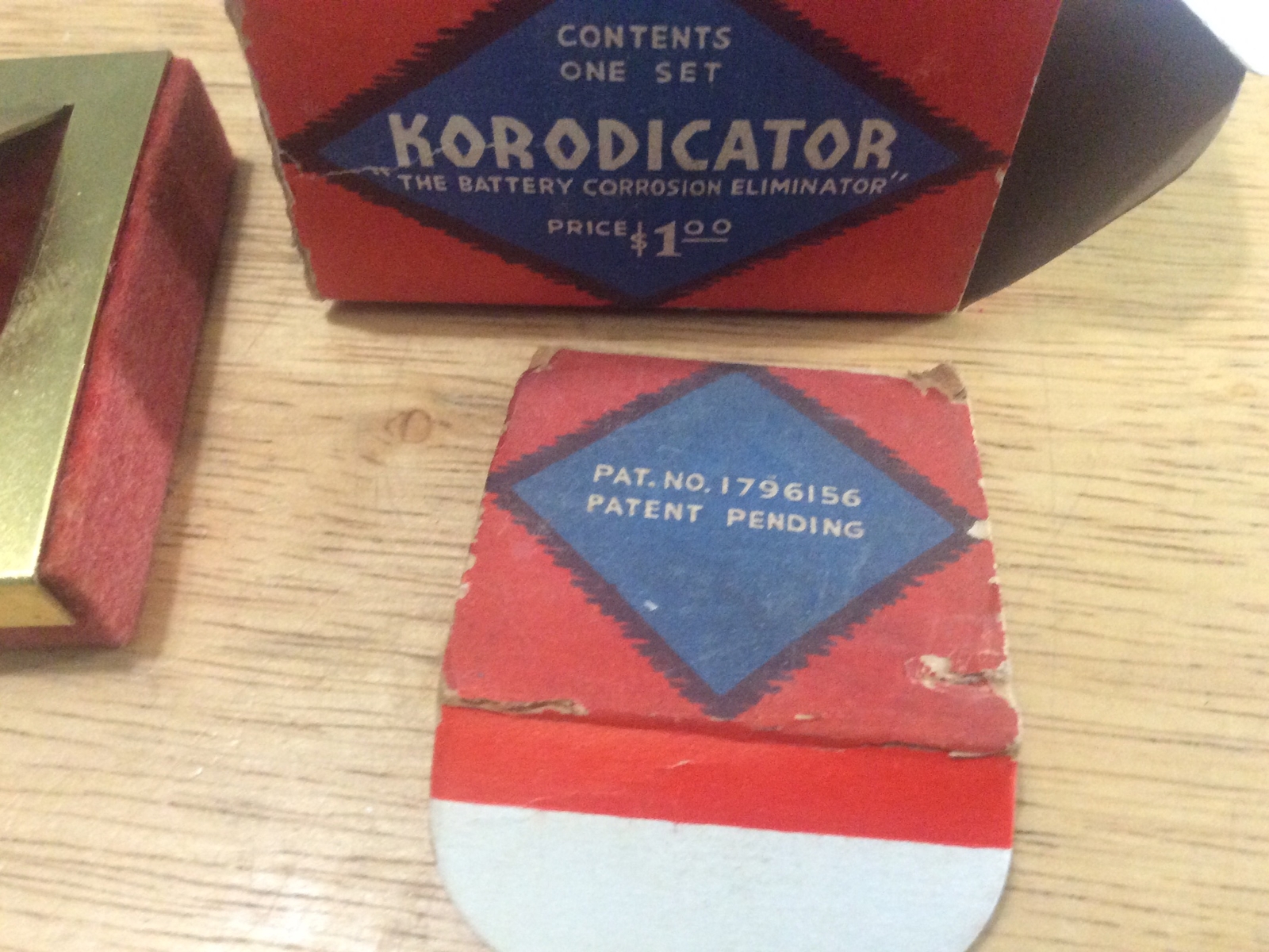 Vintage Rare Korodicator Auto Battery Terminal Post Corrosion Resistant Pads