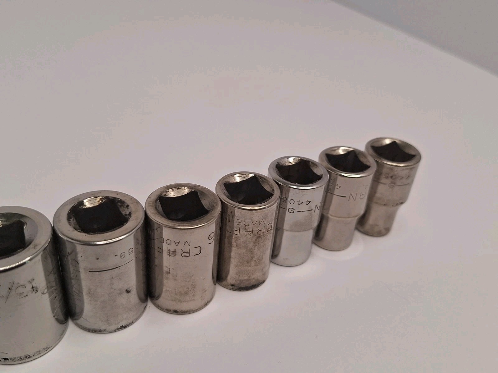 Craftsman USA 16 PC 1/2″ Drive 6 Point SAE Socket Set With Case #34790*READ*