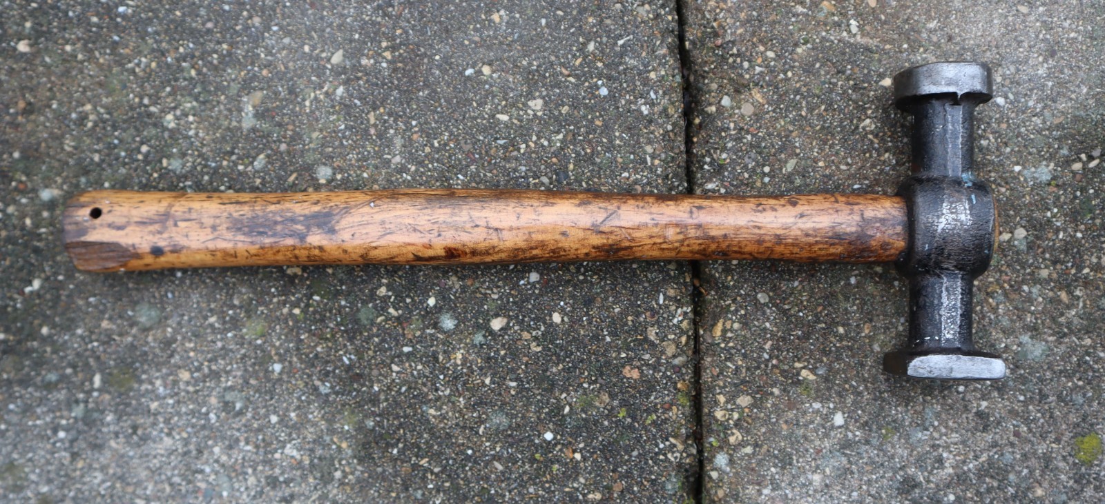 Vintage Hand Planishing Hammer – Automotive Body Work Hammer 11.5″; 14 Oz.