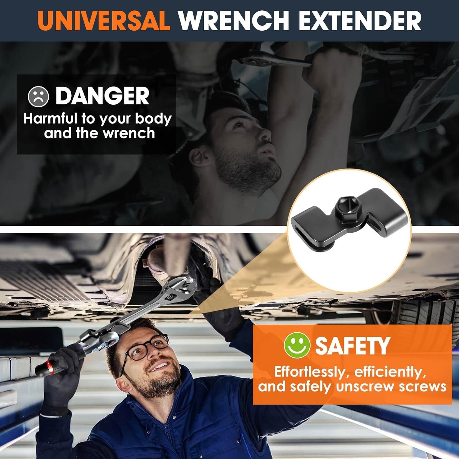 Wrench Extender & Wrench Extender Tool Bar Set 1/2″ Drive 13.5″ Wrench Extension