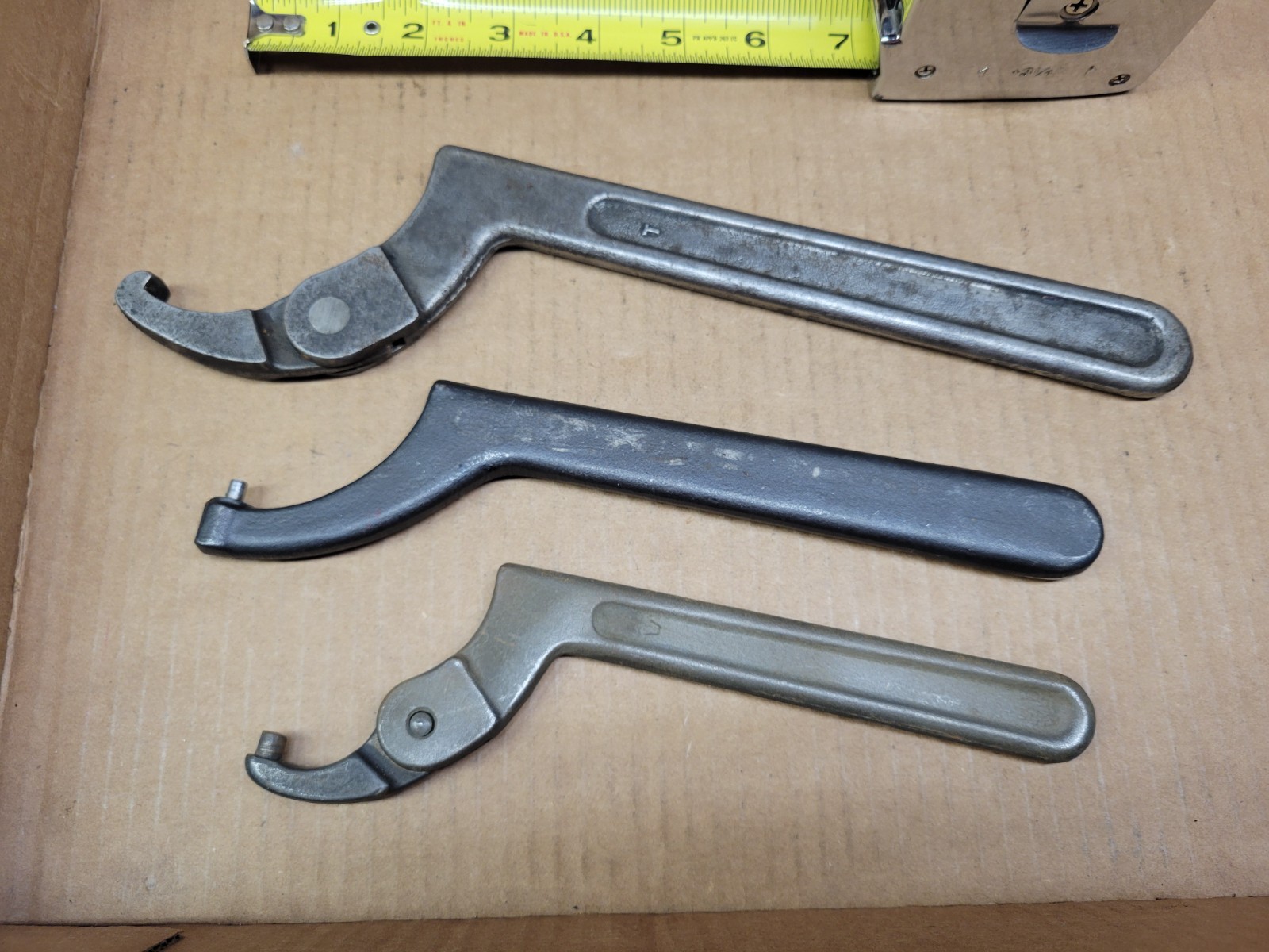 Williams USA 3-Piece Adjustable Pin / Hook Spanner / Wrench Set